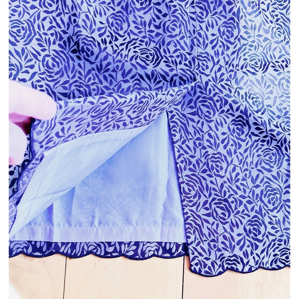 Les Suit Womens Midi Skirt Purple Brown Floral Workwear Boho Plus 22W size - Picture 11 of 11